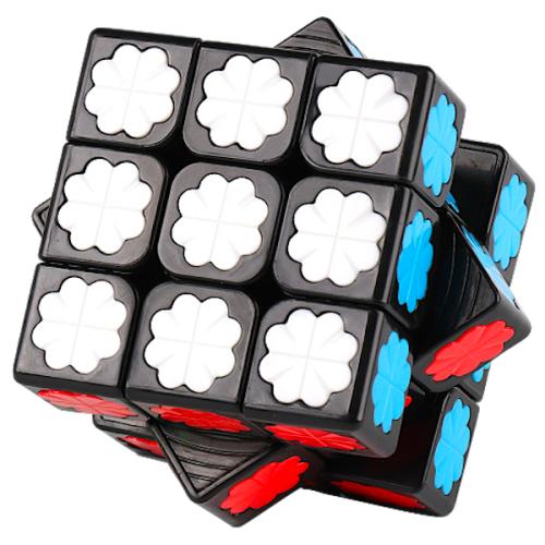 MoYu Heart Clover 3x3 Black Rubik Kocka