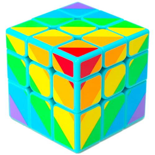 YJ Inequilateral 3x3 Cyan Rubik Kocka