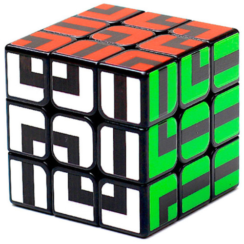 Z Cube Maze Cube 3x3 Black Rubik Kocka