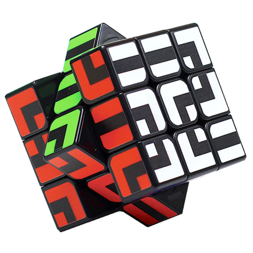 Z Cube Maze Cube 3x3 Black Rubik Kocka