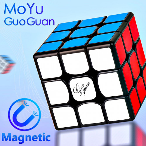 GuoGuan YueXiao EDM 3x3 Black Rubik Kocka