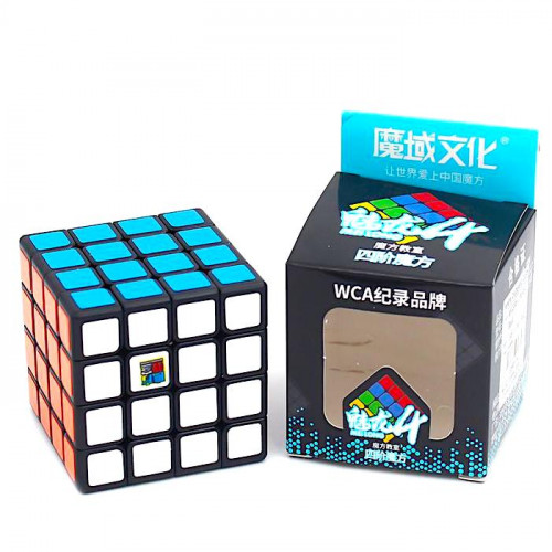 MoFang JiaoShi MeiLong 4x4 Black Rubik Kocka