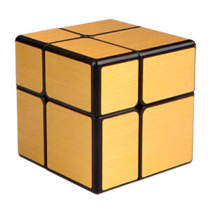 QiYi 2x2 Mirror Cube Gold Rubik Kocka