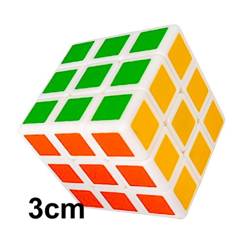QiYi Mini 3cm 3x3 Cube White Rubik Kocka