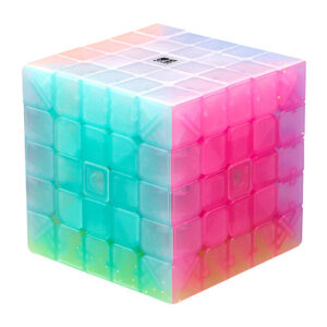 QiYi Neon QiZheng S 5x5 Jelly Transparent Rubik Kocka