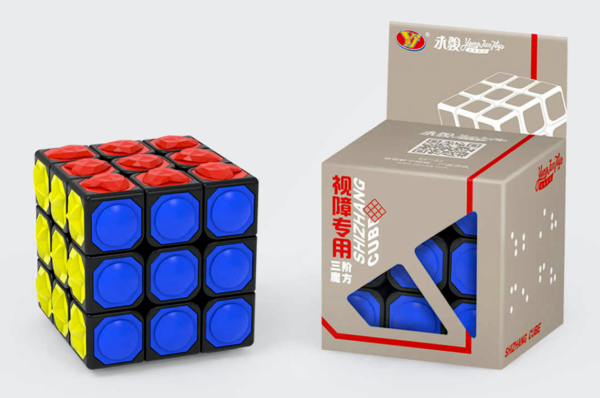 YJ 3x3 Blind Cube Black Rubik Kocka