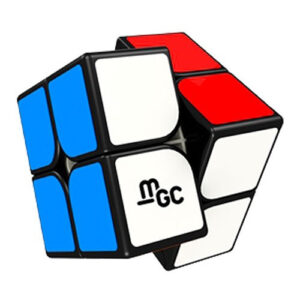 YJ MGC Magnetic 2x2 Black Rubik Kocka