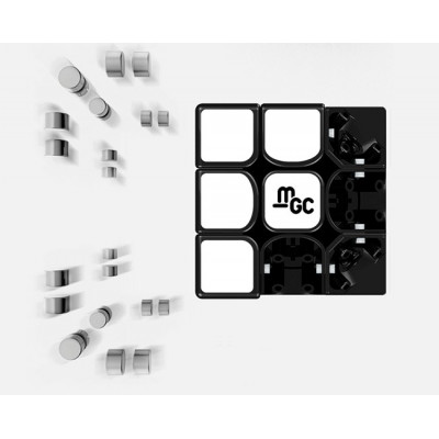 YJ MGC Magnetic 3x3 Black Rubik Kocka