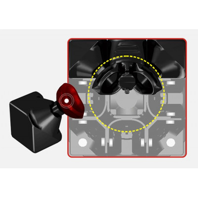 YJ MGC Magnetic 3x3 Black Rubik Kocka