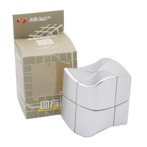 YJ YuanFang 2x2 Silver Rubik Kocka